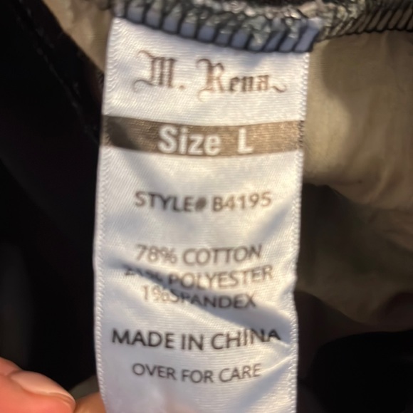 M. Rena Dark Wash Pull-on Straight/Skinny Jeans - Picture 5 of 5